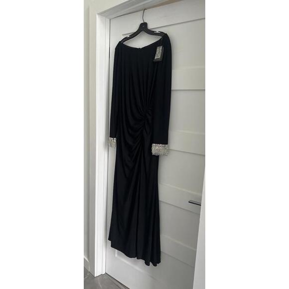 $698 Mac Duggal Black Evening Dress Size XL - Picture 5 of 6